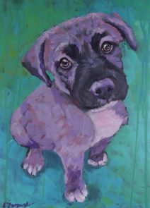 12" x 18" Acrylic Rescue Puppy
